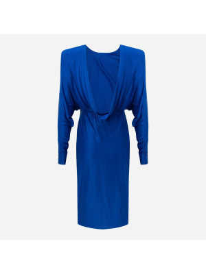 Waist- Cut Mini Dress  ALEXANDRE VAUTHIER 232DR1917-MAJESTIC-BLUE