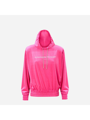 Logo Embellished Hoodie ALEXANDRE VAUTHIER 233TO1953B-NEON-PINK