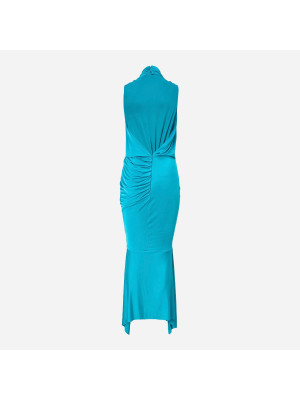 Long Draped Dress  ALEXANDRE VAUTHIER 241DR2054-BLUE