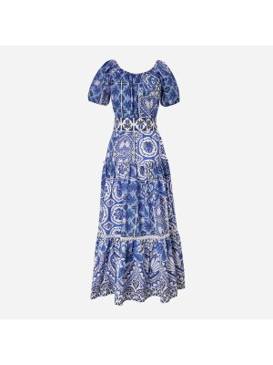 Blue Tile Dream Dress FARM RIO 317908-24102