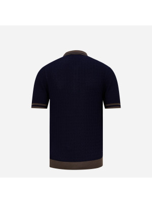 Cable Knit Polo Shirt  GRAN SASSO 57113-20625-598