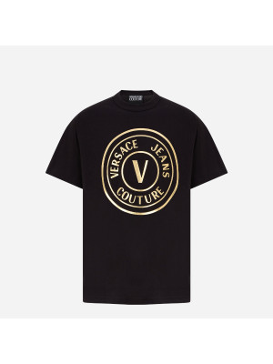 Metallic Logo T-Shirt VERSACE JEANS COUTURE 76GAHT04-G89