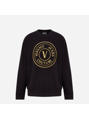 V-Emblem Logo Sweatshirt VERSACE JEANS COUTURE 76GAIT04-G89