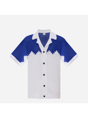 Crochet Bowling Shirt MARCELO BURLON CMHY001S24KNI002-4501