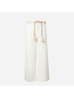 Denim Straight Leg Jeans MIRA MIKATI DEN014B-WHITE