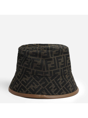 Brown Fabric Bucket Hat FENDI FXQ801-ALHD-F0VAT