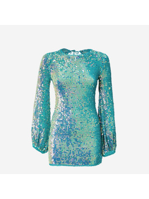 Tara Sequin Crochet Dress RETROFETE HL23-2187