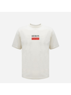 Logo Print T-shirt HERON PRESTON HMAA032S23JER010-0125