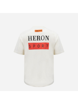 Logo Print T-shirt HERON PRESTON HMAA032S23JER010-0125