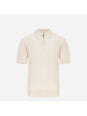 Zip-Up Cotton Polo Shirt ELEVENTY I76MAGI56-02