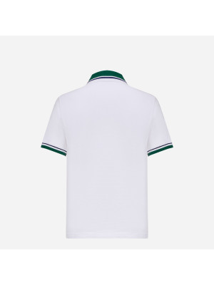 Pique Polo Shirt CASABLANCA MS24-JTP-242-01-WHITE