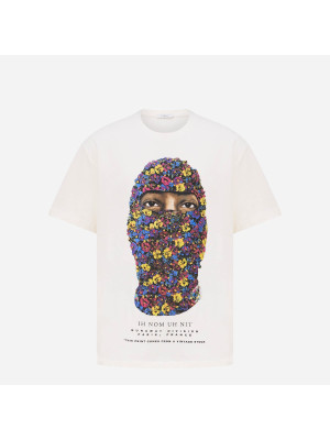 Flower Mask Print T-shirt IH NOM UH NIT 227-081