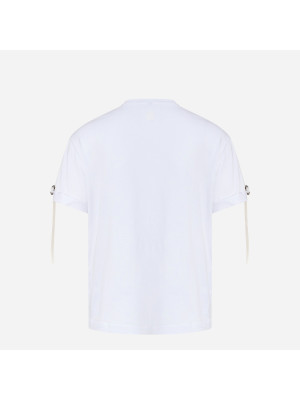 Lace Sleeve T-Shirt  NEIL BARRETT PBJT228-V517C-0303