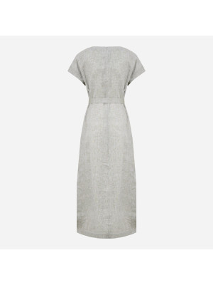Linen Dress with Belt PESERICO S02068A-02600-936