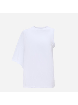 One Sleeve T-Shirt  AWAKE MODE SS24-JE03-OC02-WHITE