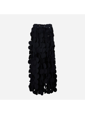 Double Layered Skirt  AWAKE MODE SS24-S01-PL10-BLACK