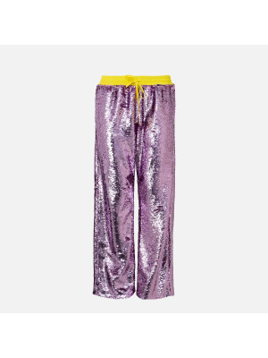 Pink Sequined Trousers MIRA MIKATI TRS025A-PINK