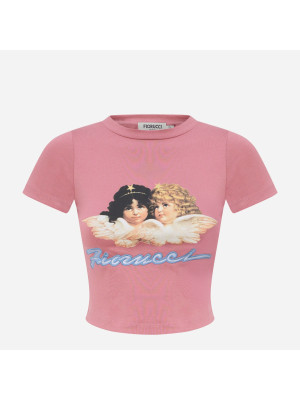 Angels Baby Crop T-Shirt FIORUCCI W20TAGM2CPK-PINK