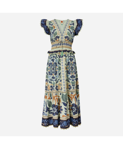 Ocean Tapestry Maxi Dress FARM RIO 317917-24074