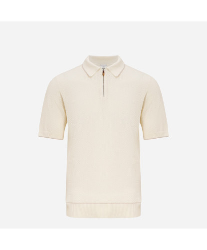 Zip-Up Cotton Polo Shirt ELEVENTY I76MAGI56-02
