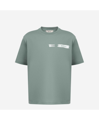 Green Logo T-Shirt ZEGNA VZ372-ZZ651N-332